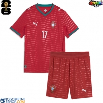 Otroški Nogometni dresi Portugalska Rafael Leao #17 Domači SP 2026 Kratek Rokav (+ Kratke hlače)